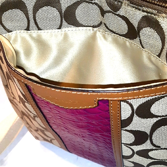 NWOT COACH North South Snakeskin Embossed X-body - Picture 10 of 16